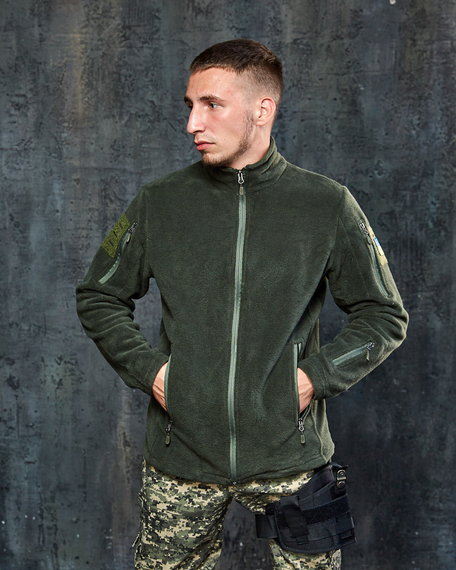 Тактична флісова кофта хакі M S | Зображення 2