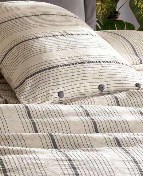 Постельное белье Saheser Naturel 200 х 220 см Avva Antrasit | Зображення 1