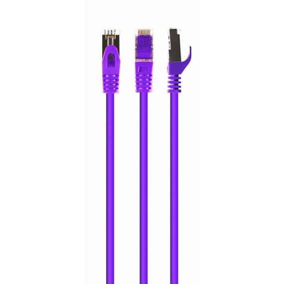 Патч корд Cablexpert PP6A-LSZHCU-V-30M, S/STP, литий, 50u" штекер із фіксатором, 30 м, пурпуровий