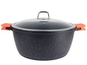 Кастрюля Bohmann BH 7350-24 MRB 24 см 3,9 л двойное дно мраморное покрытие