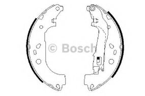 Гальмівні колодки барабані BOSCH 0986487717 на FIAT PRATICO c бортовой платформой/ходовая часть (263)