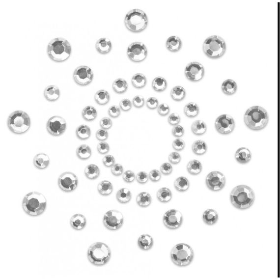 Украшения - стразы на грудь BIJOUX INDISCRETS MIMI SILVER sexstyle | Зображення 1