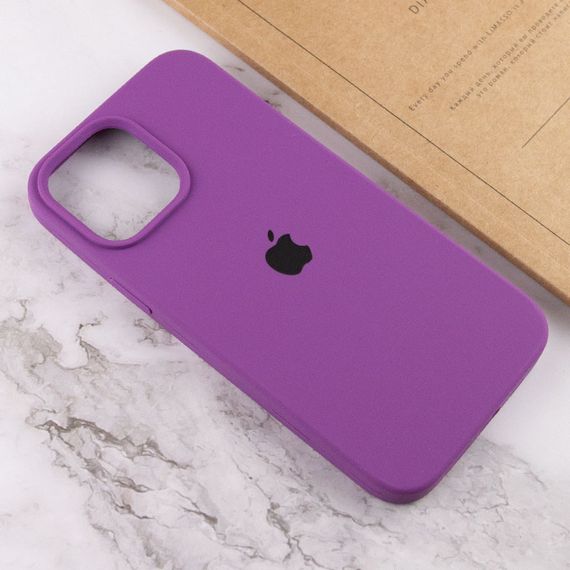Чохол Silicone Case Full Protective (AA) для Apple iPhone 16 Pro (6.3") Фіолетовий / Grape | Зображення 4