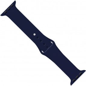 Ремешок для смарт-часов Intaleo Silicone для Apple Watch 42/44 mm dark blue (1283126494376)