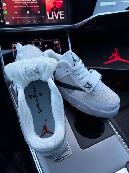 Кросівки Air Jordan x Travis Scott “Cut The Check” White Navy , В'єтнам А1398 43 27.5 | Зображення 1