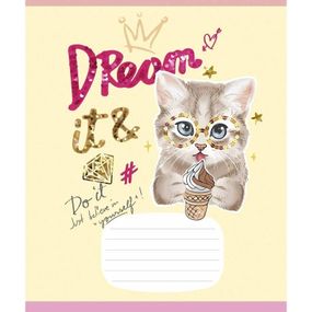 Тетрадь ученическая "I love you" 012-3295L-5 в линию, 12 листов