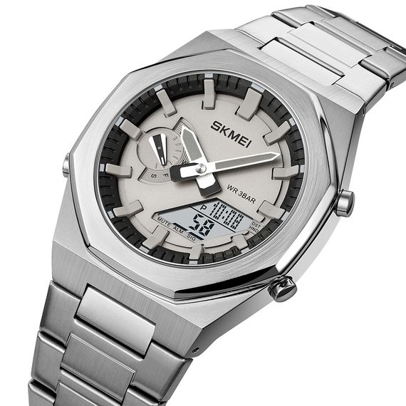 Чоловічий годинник Skmei 1816SIWT Silver-White | Зображення 2