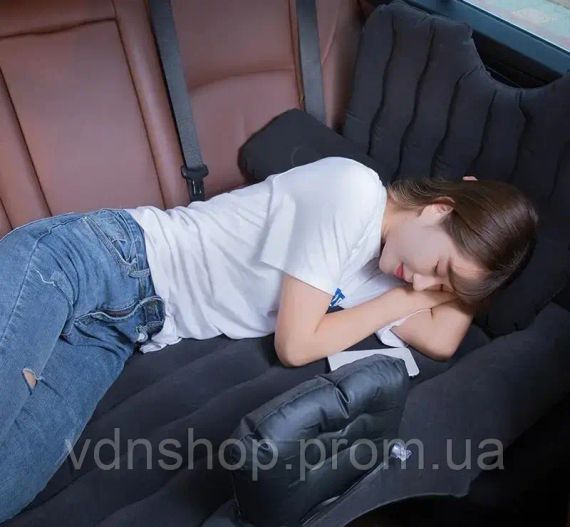 Автомобильный матрас на заднее сиденье с подголовником, подушками | Зображення 1