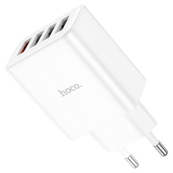 МЗП Hoco C102A Fuerza QC3.0 (4USB-A) White | Зображення 4