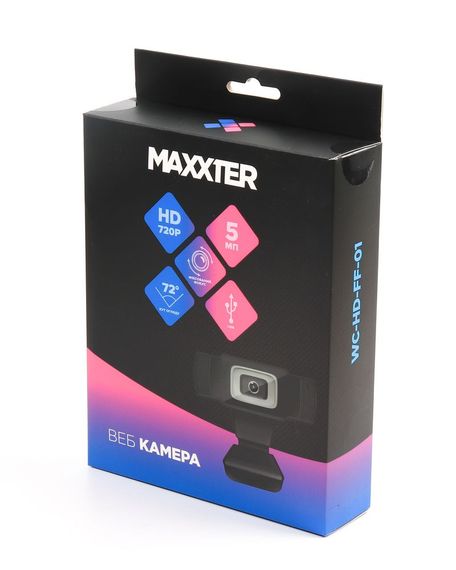 Веб камера USB 2.0 WC-HD-FF-01, HD 1280x720, Fixed-Focus, чорний колір | Зображення 3