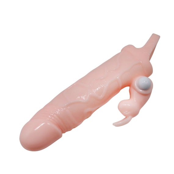 Насадка на член - Brave Man Vibrating Penis Sleeve 5,91" Flesh | Зображення 3