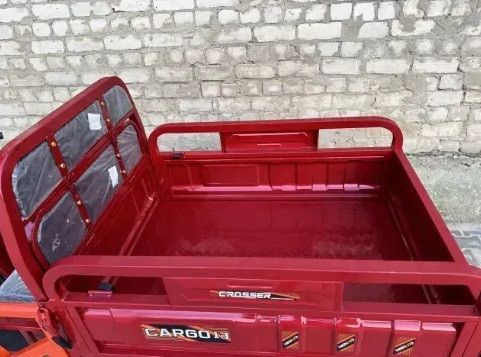 Электротрицикл Crosser CARGO 13 1000W 60V 45Ah, грузовой электроскутер самосвал до 400 кг Красный | Зображення 6