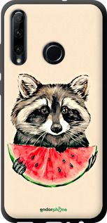 Чохол на Huawei Honor 10i Єнотик з кавуном "4605b-1673-2448"