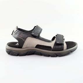 Сандалі чоловічі шкіряні 589189 Чорні сірі 40 41 42 43 44 45