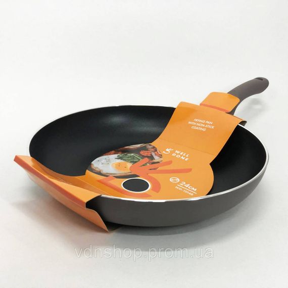 Сковорода для приготування їжі без олії WELL DONE WD-1014B 24 см, Універсальна сковорідка для готування SH-82 | Зображення 7