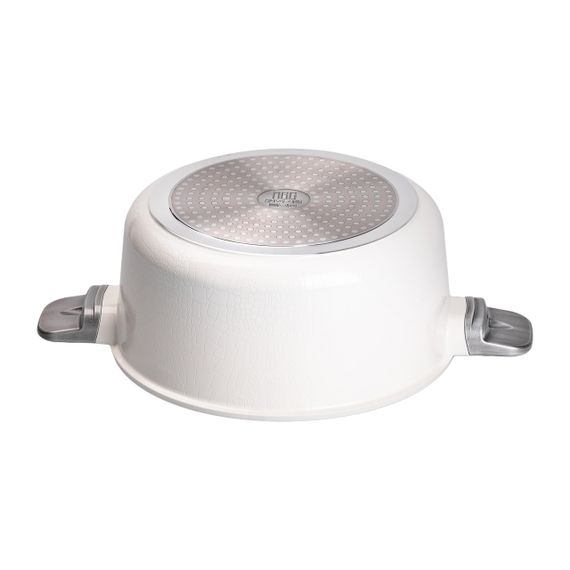 Алюмінієва каструля з керамічним покриттям антипригарним 6.9 л Ø 28 см білий MGC HP-4-454W | Зображення 1