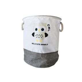 Корзина для игрушек и белья "Hello cute animals Сова" MGZ-1006(Grey) 35 х 40 см