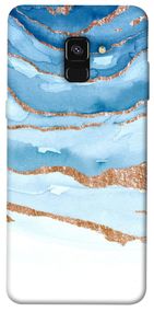 Чохол IBANAN Небесно-золотий мармур для Samsung A530 Galaxy A8 (2018)