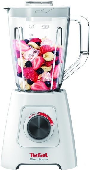 Блендер Tefal стаціонарний Blendforce 600Вт, чаша-1250мл, білий (BL420131) | Зображення 1
