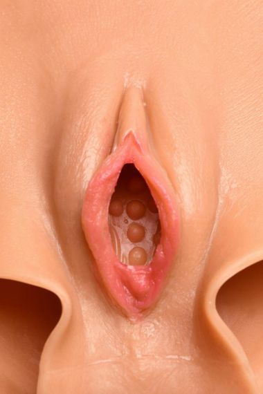 Накладна вагіна Master Series Silicone Vagina + Butt Panties — Large Sex Aura | Зображення 7