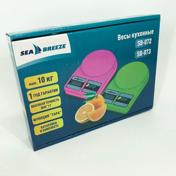 Весы кухонные SeaBreeze SB-073, Электрические кухонные весы, Точные кухонные весы. Цвет: зеленый | Зображення 8