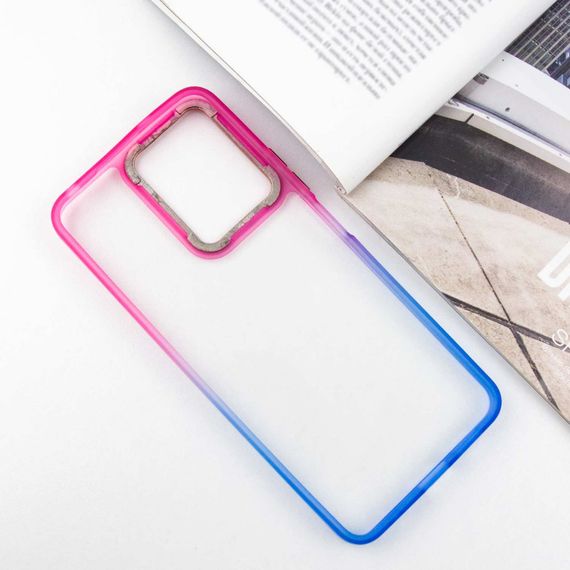Чохол TPU+PC Fresh sip series для Xiaomi Redmi Note 12 4G Синій / Рожевий | Зображення 2