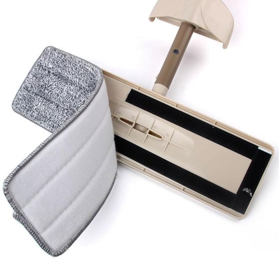 Запаска для швабри з мікрофібри 32*11 см / Змінна насадка на плоску швабру | Зображення 3