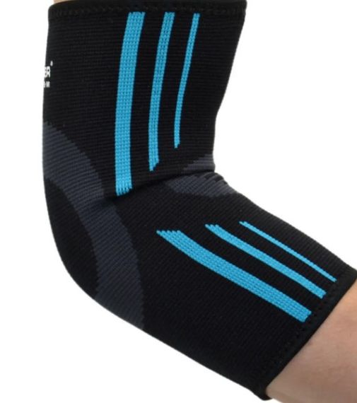 Налокітники Power System PS-6020 Elbow Support Evo Black/Blue (пара) M (PS-6020_M_Black-Blue) | Зображення 4