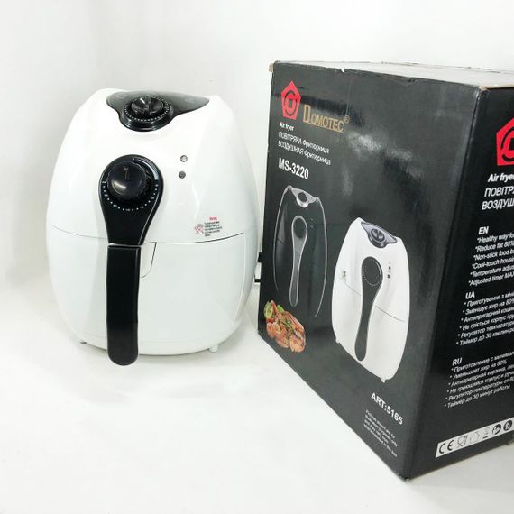 Аерогриль на пару Domotec MS-3220 1300Вт 4.5л, Фритюрниця без олії професійна, Фритюрниця професійна WY-64 | Зображення 5