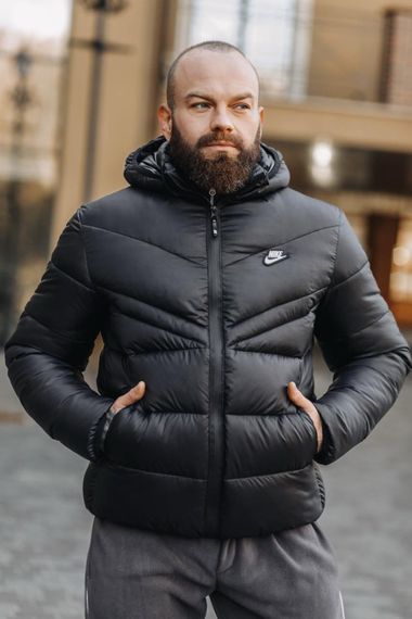 Зимовий пуховик Nike наповнювач PrimaLoft чорний | Зображення 3