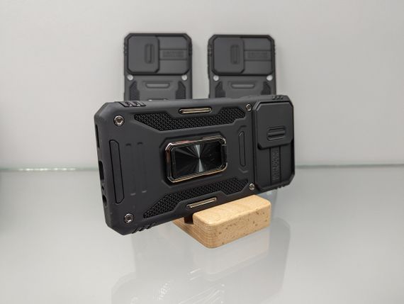 Чехол накладка для Motorola G54 Ring Magnet Camera slide с кольцом | Зображення 2