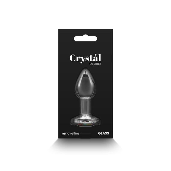 Скляна анальна пробка NS Novelties Crystal - Desires - Rainbow Gem - Small Sex Aura | Зображення 3