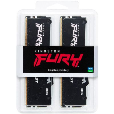 Модуль памяти для компьютера DDR5 32GB (2x16GB) 6000 MHz Beast RGB Kingston Fury (ex.HyperX) | Зображення 5