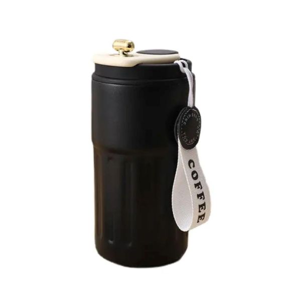 Термокружка Coffee с датчиком температуры 500 мл черная HP-14-10B