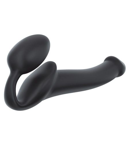 Безремінний страпон Strap-On-Me Black M, повністю регульований, діаметр 3,3 см | Зображення 1