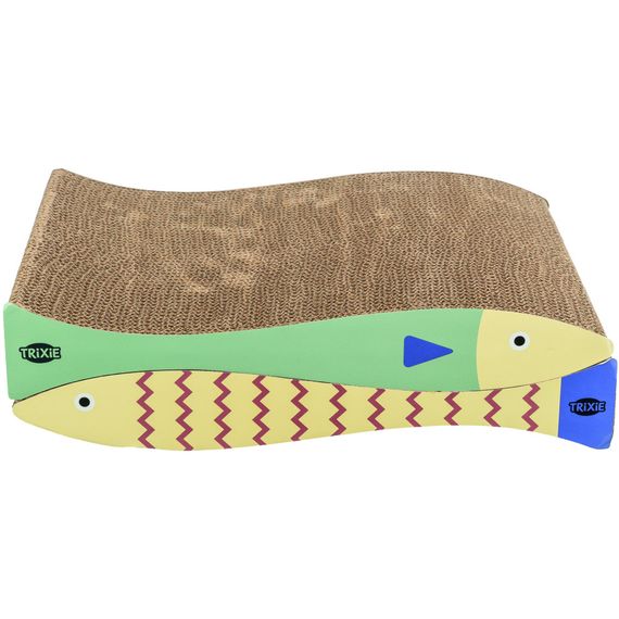 Дряпка Trixie для котів Риба картонна з котячою м ятою 2 шт 40х30х11 см м ятно-кремовий | Зображення 2