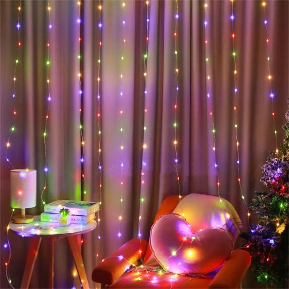 Гірлянда-водоспад 3x3 м 480LED, Xmas, Біла / Новорічна гірлянда штора XPRO (234560817_527) | Зображення 2