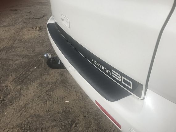 Накладка на задній бампер із загином (ABS-пластик) Матова для Volkswagen T5 2010-2015 рр | Зображення 3