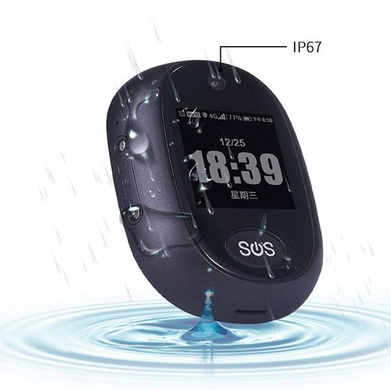 Трекер GPS V45 Tracker Pendant with display SIM (4GLTE with 2GGSM fallback) 600mAh Black | Зображення 2