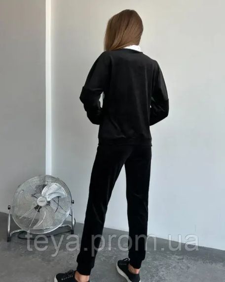 Спортивный костюм для женщин цвет черный/зеленый размер S FI_008491 | Зображення 2