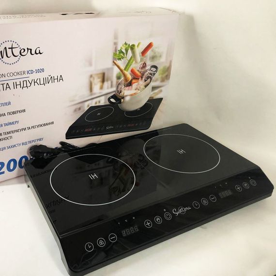 Електроплита для дачі Suntera ICD-1020, Потужна настільна електроплита, Настільна HU-998 електро плита | Зображення 4