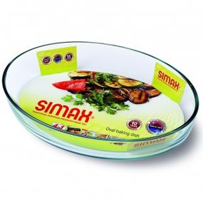 Форма для запекания стеклянная жаропрочная Simax 7127 овальная 2.2 л