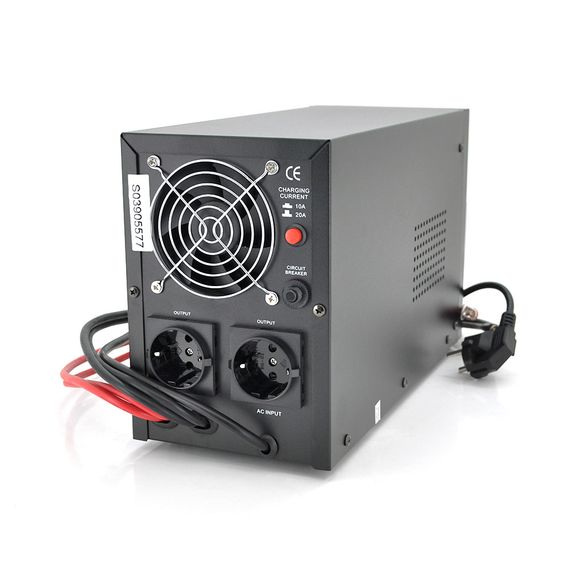 ДБЖ з правильною синусоїдою Europower PSW-EPB500TW12 (300 Вт) 5/10А, під зовнішню АКБ 12В, Q2 (415*200*280) 5, 23 кг (346*145*220) | Зображення 1