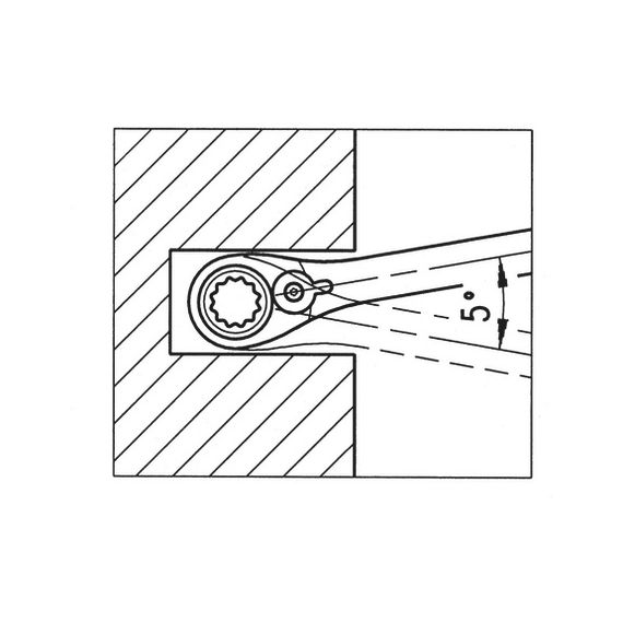 Ключ комбінований гайковий/з тріскачкою Multi, 160 мм 10 мм | Зображення 3