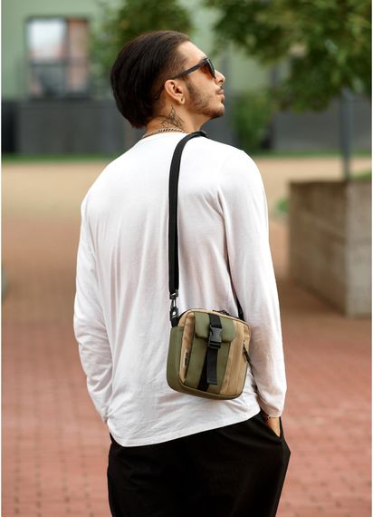 Чоловіча сумка Sambag TEL Хакі 17 х 17 х 6 см (70151019m) | Зображення 4