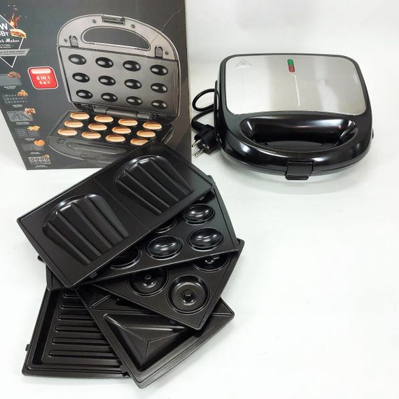 Бутербродница электрическая, Мультипекарь мультимейкер, Прижимная электробутербродница UM-45 | Зображення 3