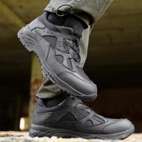 Кроссовки тактические STIMUL Техас / Кожа / Cordura / Деми / Зима 27.4, Весна/Осень, Черный