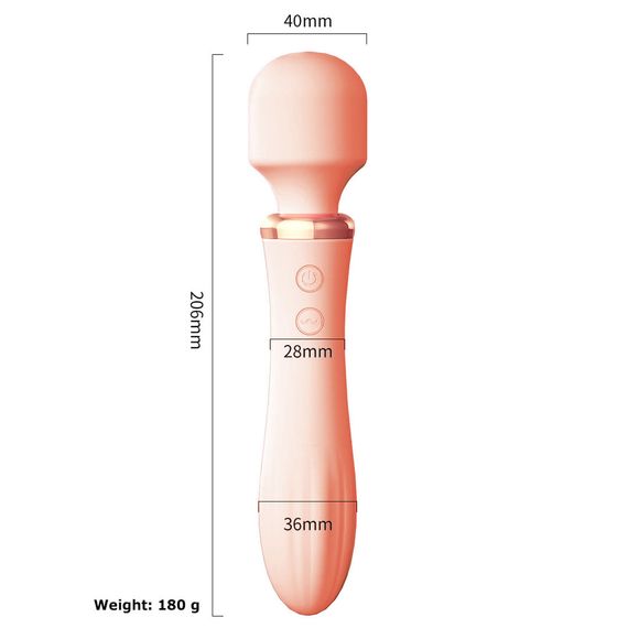 Вібратор двосторонній Babydoll Універсальний. Рожевий B2115-1 | Зображення 1