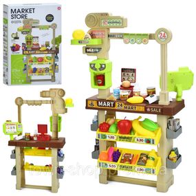 Игровой набор Магазин 922-204 касса, сканер, звук, свет, продукты, 61 предмет
