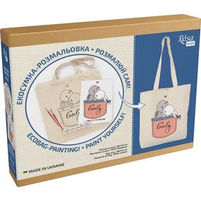 Набор для раскрашивания эко-сумки "Милые зайчата" N0003623